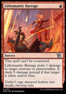 Lithomantic Barrage⁣ - March of the Machine⁣ (Uncommon)⁣ [152]
