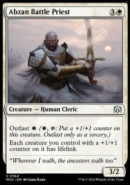 Abzan Battle Priest⁣ - Commander: March of the Machine⁣ (Uncommon)⁣ [164]
