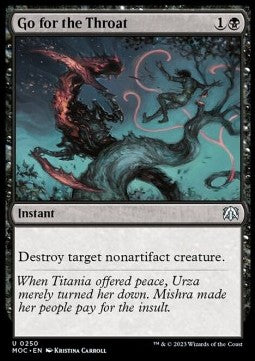 Go for the Throat⁣ - Commander: March of the Machine⁣ (Uncommon)⁣ [250]