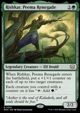 Rishkar, Peema Renegade⁣ - Commander: March of the Machine⁣ (Rare)⁣ [310]