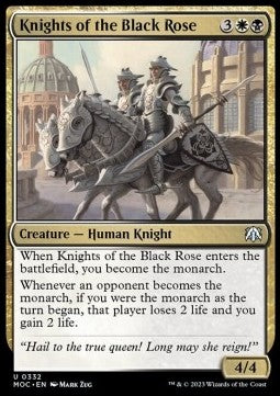 Knights of the Black Rose⁣ - Commander: March of the Machine⁣ (Uncommon)⁣ [332]