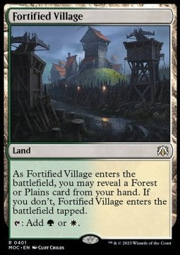 Fortified Village⁣ - Commander: March of the Machine⁣ (Rare)⁣ [401]