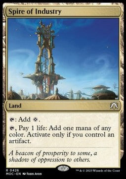 Spire of Industry⁣ - Commander: March of the Machine⁣ (Rare)⁣ [426]