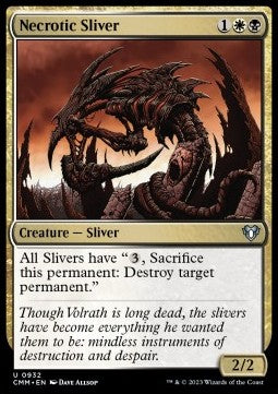 Necrotic Sliver⁣ - Commander Masters: Extras⁣ (Uncommon)⁣ [932]