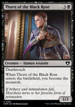 Thorn of the Black Rose⁣ - Commander Masters⁣ (Common)⁣ [190]