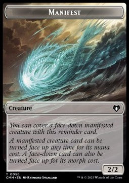 Manifest Token // Phyrexian Germ Token (B 0/0)⁣ - Commander Masters: Extras⁣ (Token)⁣ [T 56/16]
