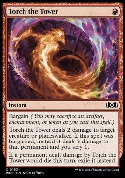 Torch the Tower⁣ - Wilds of Eldraine⁣ (Common)⁣ [153]