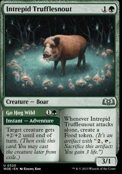 Intrepid Trufflesnout // Go Hog Wild⁣ - Wilds of Eldraine: Extras⁣ (Uncommon)⁣ [320]