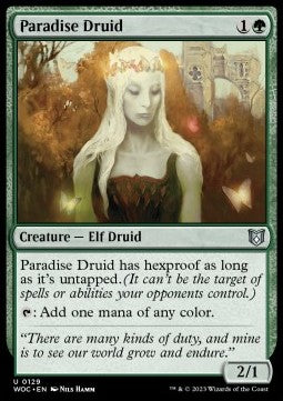 Paradise Druid⁣ - Commander: Wilds of Eldraine⁣ (Uncommon)⁣ [129]