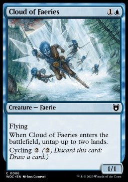 Cloud of Faeries⁣ - Commander: Wilds of Eldraine⁣ (Common)⁣ [86]