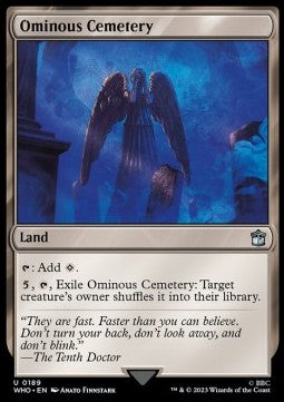 Ominous Cemetery⁣ - Universes Beyond: Doctor Who⁣ (Uncommon)⁣ [189]