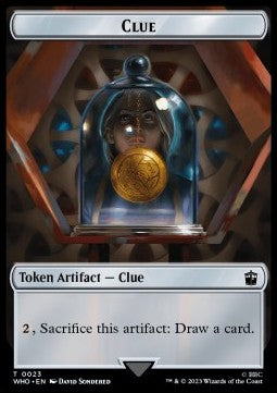 Copy Token // Clue Token (V.3) - Universes Beyond: Doctor Who: Extras (Token) [XWHO-T 1/23]