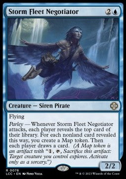 Storm Fleet Negotiator⁣ - Commander: The Lost Caverns of Ixalan⁣ (Rare)⁣ [78]