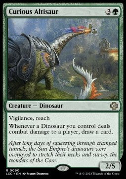 Curious Altisaur⁣ - Commander: The Lost Caverns of Ixalan⁣ (Rare)⁣ [90]