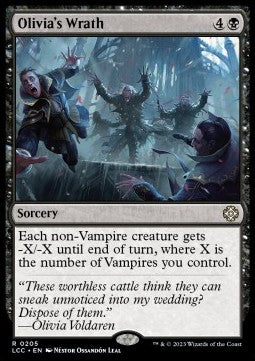 Olivia's Wrath⁣ - Commander: The Lost Caverns of Ixalan⁣ (Rare)⁣ [205]
