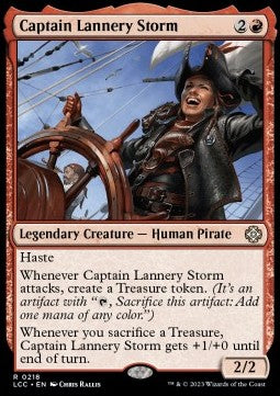 Captain Lannery Storm⁣ - Commander: The Lost Caverns of Ixalan⁣ (Rare)⁣ [218]