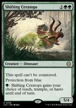 Shifting Ceratops⁣ - Commander: The Lost Caverns of Ixalan⁣ (Rare)⁣ [258]