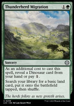 Thunderherd Migration⁣ - Commander: The Lost Caverns of Ixalan⁣ (Uncommon)⁣ [259]