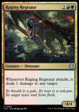 Raging Regisaur⁣ - Commander: The Lost Caverns of Ixalan⁣ (Uncommon)⁣ [282]