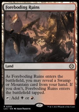 Foreboding Ruins⁣ - Commander: The Lost Caverns of Ixalan⁣ (Rare)⁣ [330]