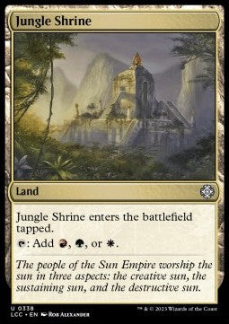 Jungle Shrine⁣ - Commander: The Lost Caverns of Ixalan⁣ (Uncommon)⁣ [338]