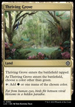 Thriving Grove⁣ - Commander: The Lost Caverns of Ixalan⁣ (Common)⁣ [362]
