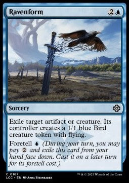 Ravenform⁣ - Commander: The Lost Caverns of Ixalan⁣ (Common)⁣ [167]