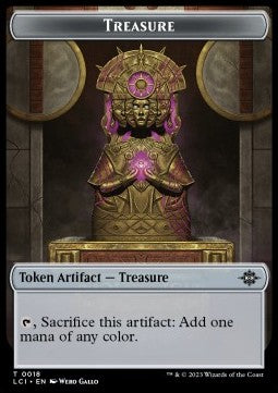 Treasure Token (V.1) - The Lost Caverns of Ixalan: Tokens (Token) [TLCI-T18]