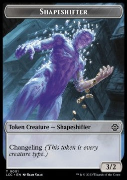 Shapeshifter Token (C 3/2) // Salamander Warrior Token (U 4/3) - The Lost Caverns of Ixalan: Tokens (Token) [TLCI-CT 1/4]