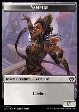 Vampire Token (WB 1/1 Lifelink) // Vampire Demon Token (WB 4/3) - The Lost Caverns of Ixalan: Tokens (Token) [TLCI-CT 14/15]