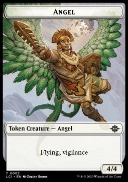 Angel Token (W 4/4 Vigilance) // Gnome Token (A 1/1)⁣ - The Lost Caverns of Ixalan: Tokens⁣ (Token)⁣ [T 2/16]