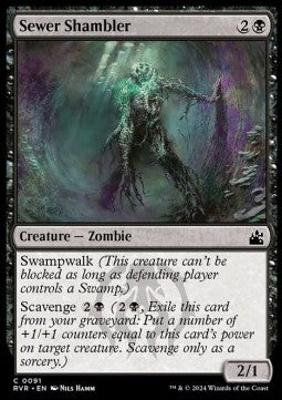 Sewer Shambler⁣ - Ravnica Remastered⁣ (Common)⁣ [91]