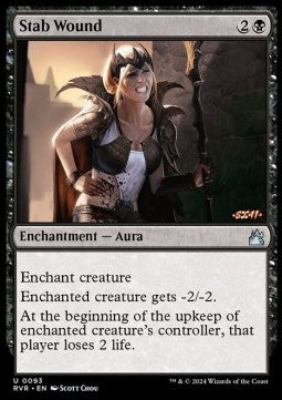 Stab Wound⁣ - Ravnica Remastered⁣ (Uncommon)⁣ [93]