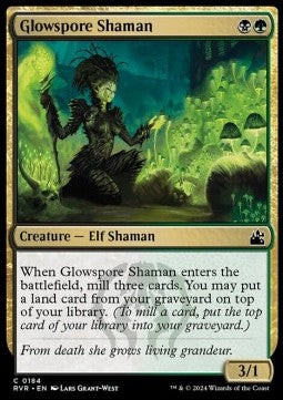 Glowspore Shaman⁣ - Ravnica Remastered⁣ (Common)⁣ [184]