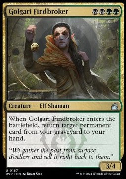 Golgari Findbroker⁣ - Ravnica Remastered⁣ (Uncommon)⁣ [187]