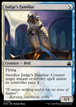 Judge's Familiar⁣ - Ravnica Remastered⁣ (Common)⁣ [192]