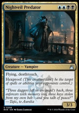 Nightveil Predator⁣ - Ravnica Remastered⁣ (Uncommon)⁣ [206]