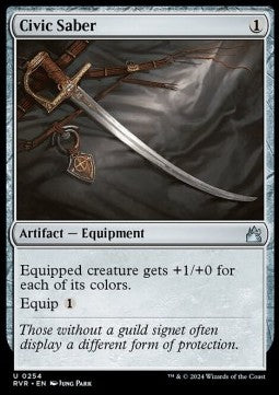 Civic Saber⁣ - Ravnica Remastered⁣ (Uncommon)⁣ [254]