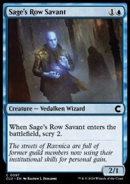 Sage's Row Savant⁣ - Ravnica: Cluedo Edition⁣ (Common)⁣ [97]