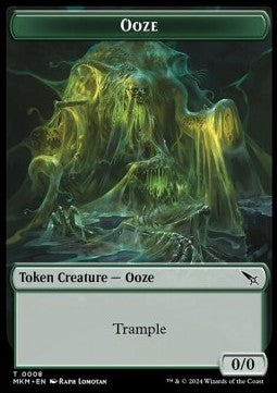 Ooze Token (G 0/0) // A Mysterious Creature Token (C 2/2)