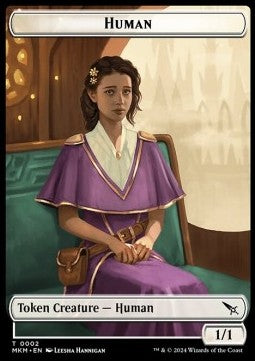 Human Token (W 1/1) // Ogre Token (R 3/3)