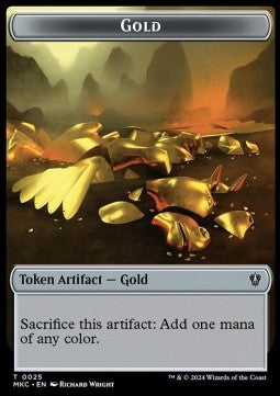 Gold Token // The Monarch - Murders at Karlov Manor: Tokens (Token) [TMKM-CT 25/31]
