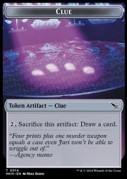 Clue Token // Art Card (V.1)⁣ - Murders at Karlov Manor: Tokens⁣ (Token)⁣ [T 14/41]
