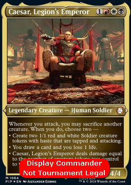 Caesar, Legion's Emperor (V.1)⁣ - Universes Beyond: Fallout: Extras⁣ (Mythic)⁣ [1064]
