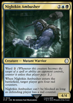 Nightkin Ambusher⁣ - Universes Beyond: Fallout⁣ (Uncommon)⁣ [112]