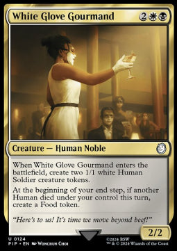 White Glove Gourmand⁣ - Universes Beyond: Fallout⁣ (Uncommon)⁣ [124]