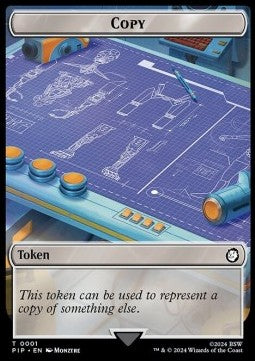 Copy Token // Clue Token - Universes Beyond: Fallout: Tokens (Token) [TPIP-T 1/11]