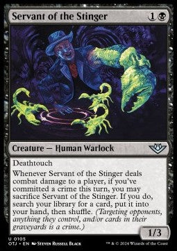 Servant of the Stinger⁣ - Outlaws of Thunder Junction⁣ (Uncommon)⁣ [105]