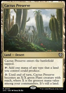Cactus Preserve⁣ - Commander: Outlaws of Thunder Junction⁣ (Rare)⁣ [40]