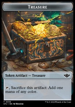 Treasure Token // Plant Warrior Token (G 4/2) - Outlaws of Thunder Junction: Tokens (Token) [TOTJ-CT 18/20]